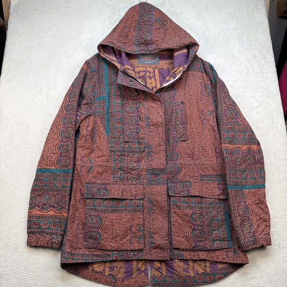Gramicci Jackets & Blazers - Gramicci Hooded Jacket Women's Large Tribal Boho Festival‎ Tapestry Coat